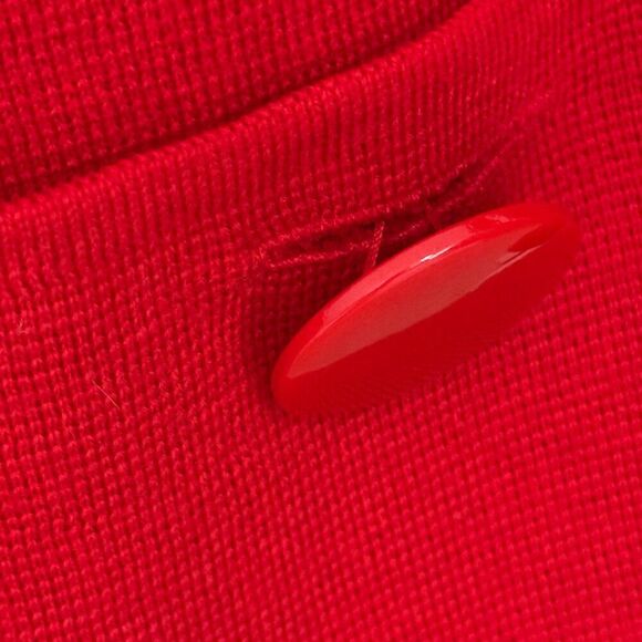 J Crew Candace Double Breasted Wool Crop Jacket Retro Patch Pocket Red Medium - Picture 9 of 9
